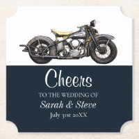 Cheers Motorrad Vintage Hochzeit Datum Brauerei