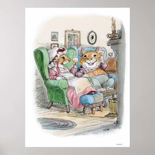 Cheers Mouse Couple Print Poster (Vorne)