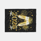 Cheers New Year 2026 Firework Happy New Year Famil Fleecedecke (Vorderseite (Horizontal))
