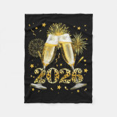Cheers New Year 2026 Firework Happy New Year Famil Fleecedecke (Vorderseite)
