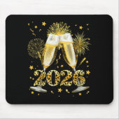 Cheers New Year 2026 Firework Happy New Year Famil Mousepad (Vorne)