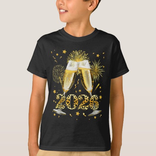 Cheers New Year 2026 Firework Happy New Year Famil T-Shirt (Vorderseite)