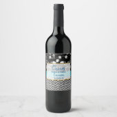 Cheers Personalisierte Hochzeitwein-Flaschenetiket Weinetikett (Vorderseite)