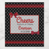 Cheers Personalisierte Hochzeitwein-Flaschenetiket Weinetikett (Einzelnes Label)