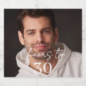 Cheers photo birthday party bierflaschenetikett (Einzelnes Label)