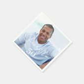 Cheers photo birthday party serviette (Ecke)