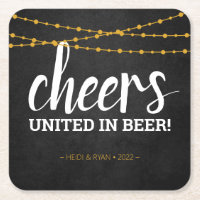 Cheers Polterabend Beer Drink Untersetzer Gefallen