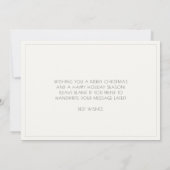 Cheers Retro Art Deko Holidays Karte (Rückseite)