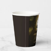 Cheers Silvester Party 2025 Gold Champagner Pappbecher (Rechts)