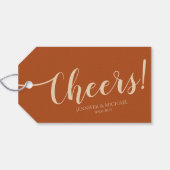 Cheers Simple Liebe Skript Geschenkanhänger (Rückseite Horizontal)