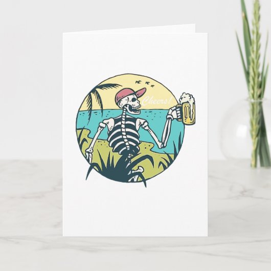 Cheers Skull Karte (Vorderseite)