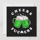 Cheers St Patricks Day Beer Drink Funny (Rückseite)