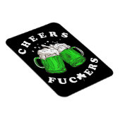 Cheers St Patricks Day Beer Drink Funny Magnet (Rechte Seite)