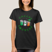 Cheers St. Patrick's Day Irish Drinking Green Sham T-Shirt (Vorderseite)