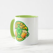 Cheers St Patricks Day Kleeblatt 21. Geburtstag Tasse (Vorderseite Links)