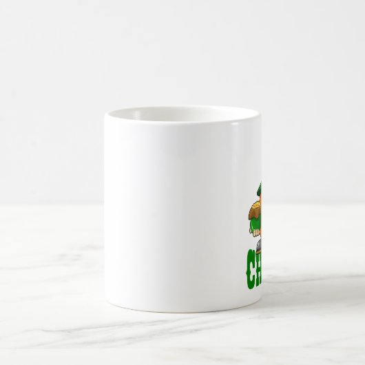 Cheers St. Patricks Day Leprechaun Kaffeetasse (Mittel)