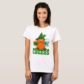 Cheers St. Patricks Day Leprechaun T-Shirt (Vorne ganz)