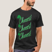 Cheers St Patrick's irisches lustiges Bier-Team T-Shirt (Vorderseite)