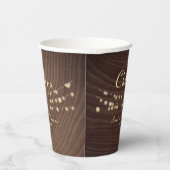 Cheers String Lights Hochzeitspapier Cups Pappbecher (Rechts)