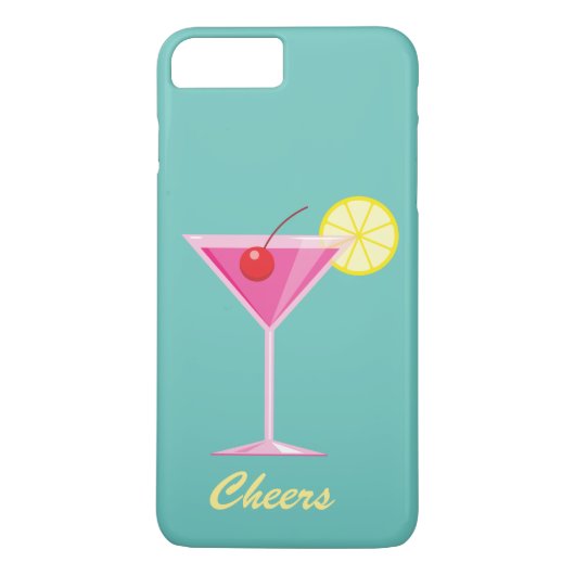 Cheers Summer Cocktail iPhone 7 Plus Türkis Case-Mate iPhone Hülle (Rückseite)