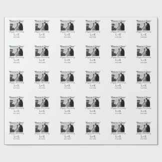 Cheers to 10 Years happy anniversary add photo dat Geschenkpapier