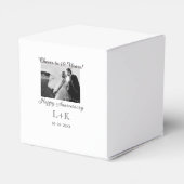 Cheers to 10 Years happy anniversary add photo dat Geschenkschachtel (Rückseite)