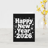 Cheers To 2026 Happy New Year Party Karte (Gelbe Blume)