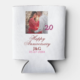 Cheers to 20 Years happy anniversary add photo dat Dosenkühler