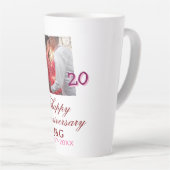 Cheers to 20 Years happy anniversary add photo dat Milchtasse (Rechte Ecke)