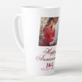 Cheers to 20 Years happy anniversary add photo dat Milchtasse (Linke Ecke)