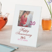 Cheers to 20 Years happy anniversary add photo dat Sockelschild (In Situ)