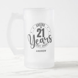 CHEERS TO 21 YEARS MATTGLAS BIERGLAS