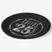 Cheers to 25 Years Pappteller (Schrägansicht)