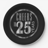 Cheers to 25 Years Pappteller (Vorderseite)