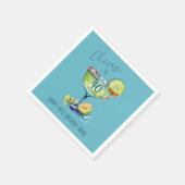 Cheers to 40 Years Milestone Birthday  Serviette (Ecke)