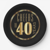 Cheers to 40 Years Pappteller (Vorderseite)