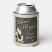 Cheers to 50 Years Champagne and Gold Dosenkühler (Kanne Rückseite)