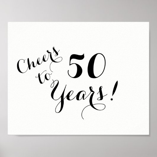 Cheers to 50 Years Poster (Vorne)