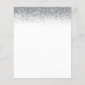 Cheers to 50 Years Silver Gold Glitzer Champagne I (Rückseite)