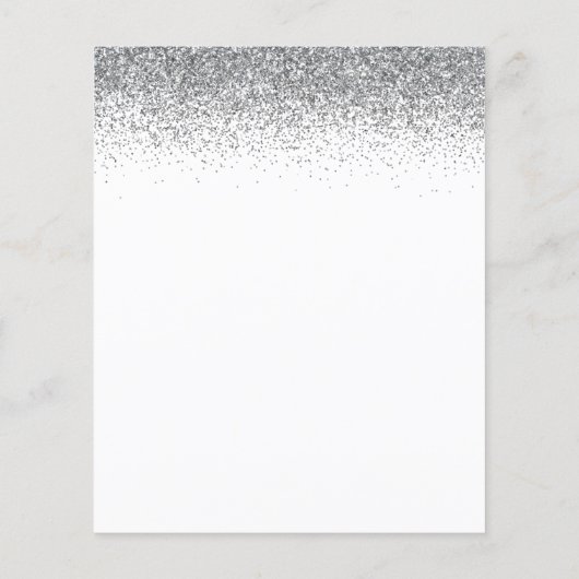 Cheers to 50 Years Silver Gold Glitzer Champagne I (Rückseite)