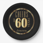 Cheers to 60 Years Pappteller (Vorderseite)