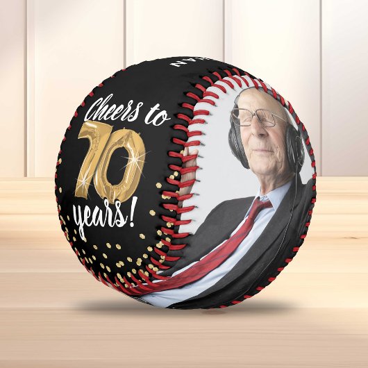 Cheers to 70 Years - 70th birthday Photo Baseball