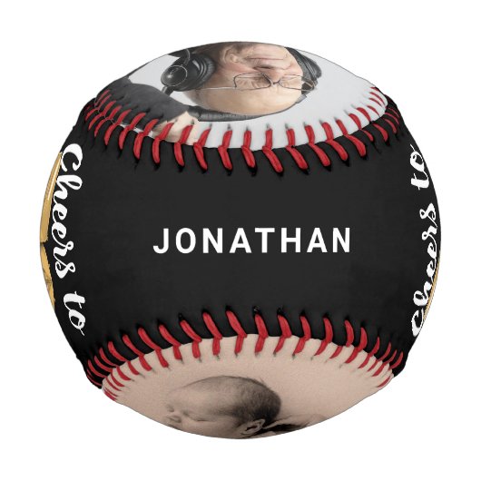 Cheers to 70 Years - 70th birthday Photo Baseball (Rückseite)