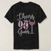 Cheers To 90 Year Old Gift 90th Birthday Queen Dri T-Shirt (Design vorne)
