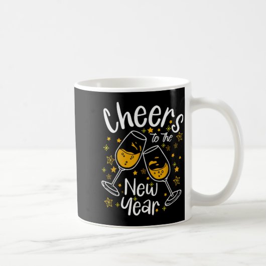 Cheers To A New Year Eve Party Countdown Happy New Kaffeetasse (Rechts)