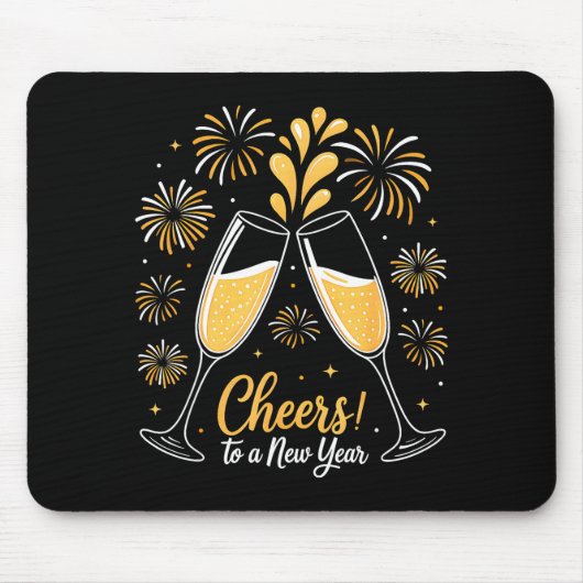 Cheers To A New Year Eve Party Countdown Happy New Mousepad (Vorne)