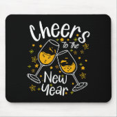 Cheers To A New Year Eve Party Countdown Happy New Mousepad (Vorne)