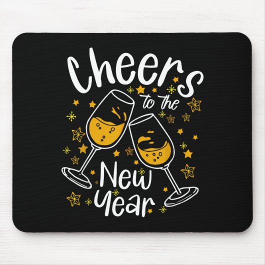 Cheers To A New Year Eve Party Countdown Happy New Mousepad (Vorne)