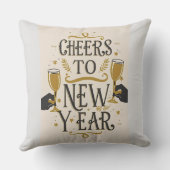Cheers to a new year kissen (Rückseite)