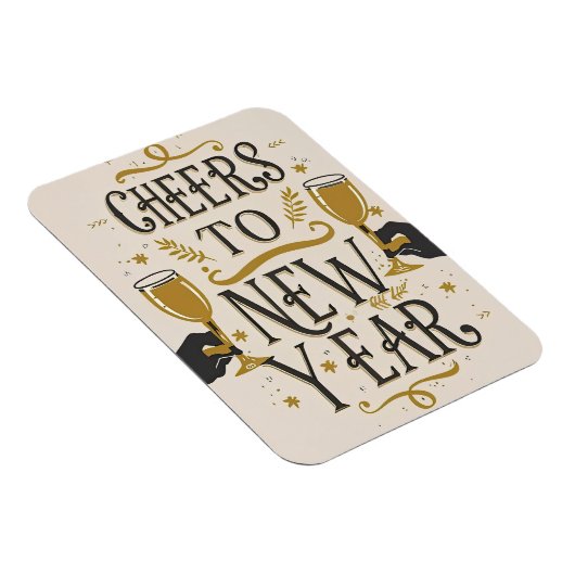 Cheers to a new year magnet (Rechte Seite)
